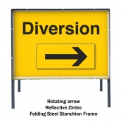 Diversion Left or Right Adjustable Sign