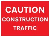 Caution Construction Traffic
