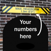 Personalised Maximum Headroom Sign