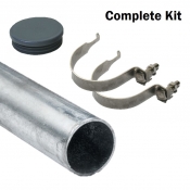 Galvanised Sign Post Plus Complete Fixing Kit