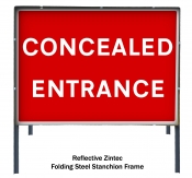Concealed Entrance Freestanding Road Sign