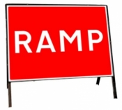 Ramp Freestanding Road Sign