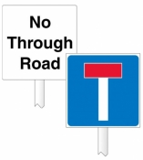 No Through Road Verge Sign