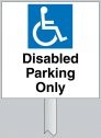 Disabled Parking Verge Sign