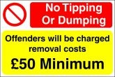 No Fly Tipping Removal Costs