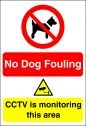No Dog Fouling CCTV In Progress Sign