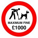 No Dog Fouling Maximum Fine