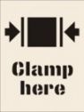 Clamp Here Reusable Laser Cut Stencils