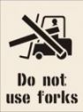Do Not Use Forks Reusable Laser Cut Stencils