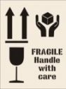 Fragile Handle With Care Reusable Laser Cut Stencils