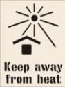 Keep Away From Heat Reusable Laser Cut Stencils
