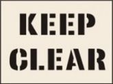 Keep Clear Reusable Laser Cut Stencils