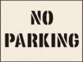 No Parking Reusable Laser Cut Stencils
