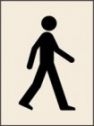 Pedestrian Man Walking Reusable Laser Cut Stencils