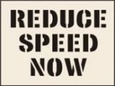 Reduce Speed Now Reusable Laser Cut Stencils