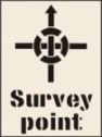 Survey Point Reusable Laser Cut Stencils