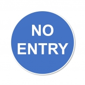 No Entry 450mm Car Park Sign