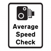 Average Speed Check Cameras Sign (878)