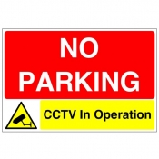 No Parking CCTV In Operation Sign