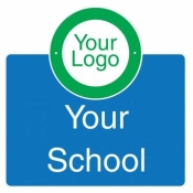 Cut Shape School Sign with Logo