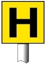 Hydrant Marker Verge Sign