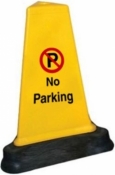 No Parking Cone Signs