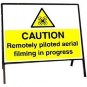 Remote Piloted Aerial Filming Self Standing Sign