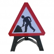 Men at Work Plastic Road Sign