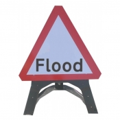 Flood Plastic Road Sign