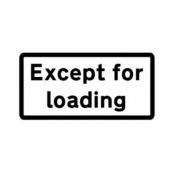 Except for loading