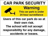 Car Park Security Sign