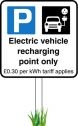 Electric Vehicle Charging Verge sign