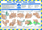 SSP How to Wash Your Hands Laminated Safety Poster
