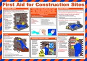 SSP First Aid for Construction Laminated Safety Poster