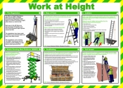 SSP Work at Height Laminated Safety Poster