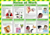 SSP Noise at Work Laminated Safety Poster