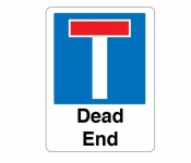 No through road Dead End Signs