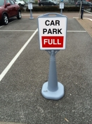 Water-based Car Park Full Sign