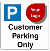 Customer Parking with Logo