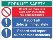 Forklift Safety Report defects and near misses