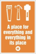A place for everything and everything in its place poster