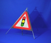 Traffic Signals Fold up Sign (543)