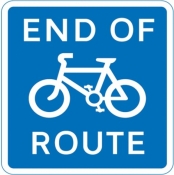 End of Route Sign