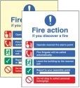 Fire Action Auto Dial (Without Lift) Sign