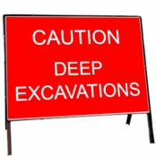 Caution Deep Excavations