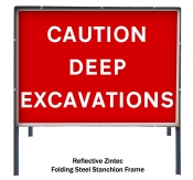 Caution Deep Excavations
