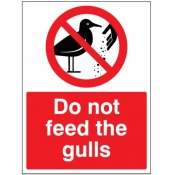 Do not feed the gulls Sign