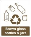 Brown Glass Bottles & Jars Sign