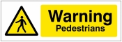 Warning Pedestrians Sign