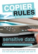 Data security poster - Copier rules - 420x594mm synthetic paper poster